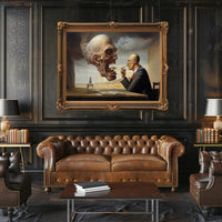 Surreal Encounter in Abstract or Artistic Poster