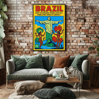 Brazil Carnival Celebration Poster PosterGoat