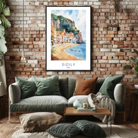 Scenic Sicily Poster PosterGoat