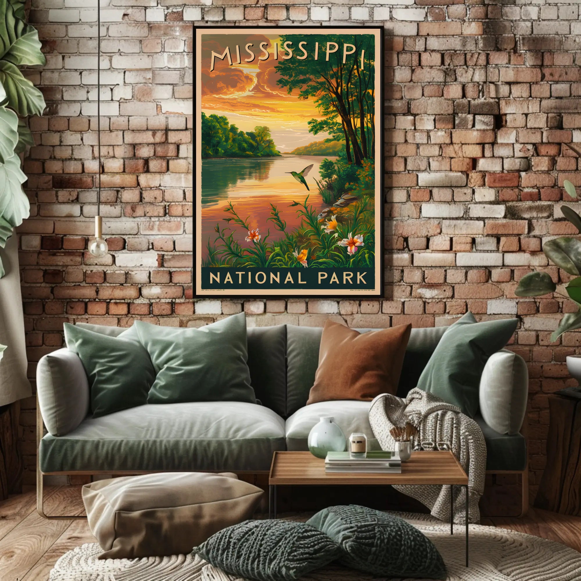 Mississippi National Park Poster