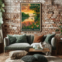 Mississippi National Park Poster