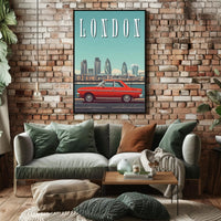 Retro London Journey Poster