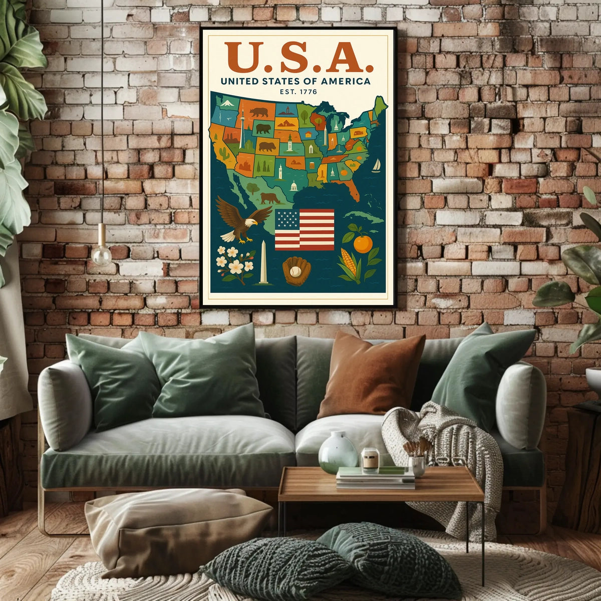 United States Of America Est. 1776 Poster