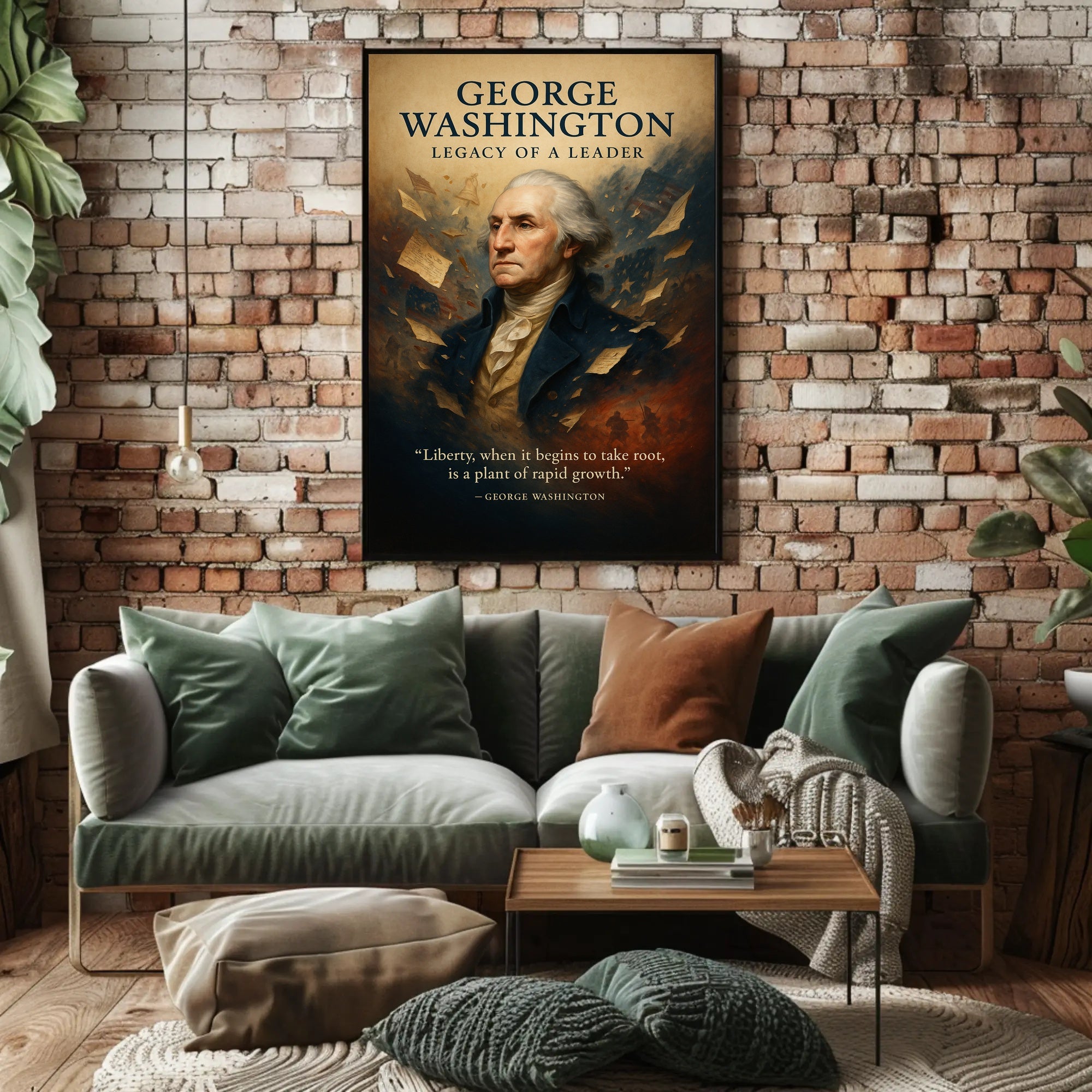 George Washington Legacy of a Leader Poster PosterGoat