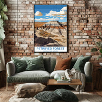 Petrified Forest Arizona Vintage Travel Poster