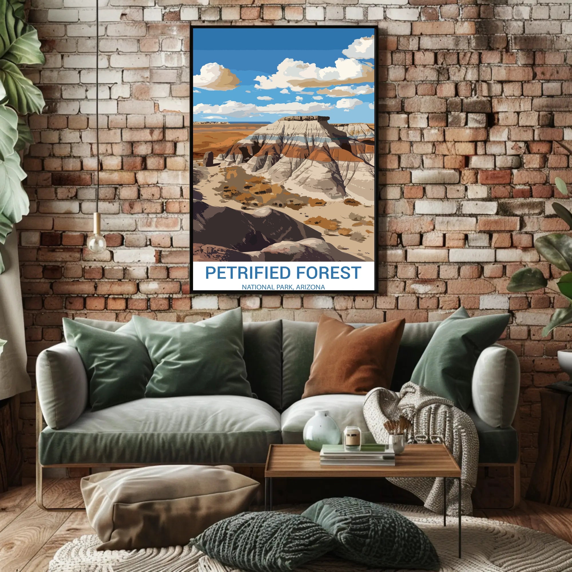 Petrified Forest Arizona Vintage Travel Poster
