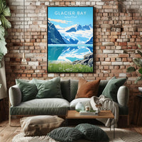 Glacial Serenity: Glacier Bay National Park Poster