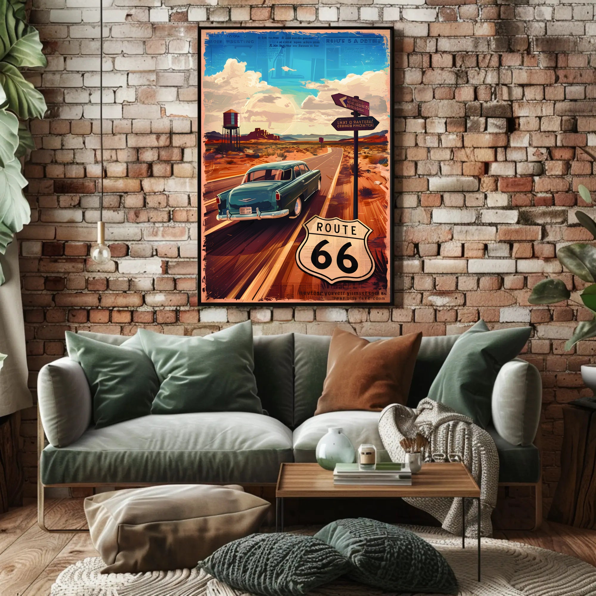Journey on Route 66 Poster