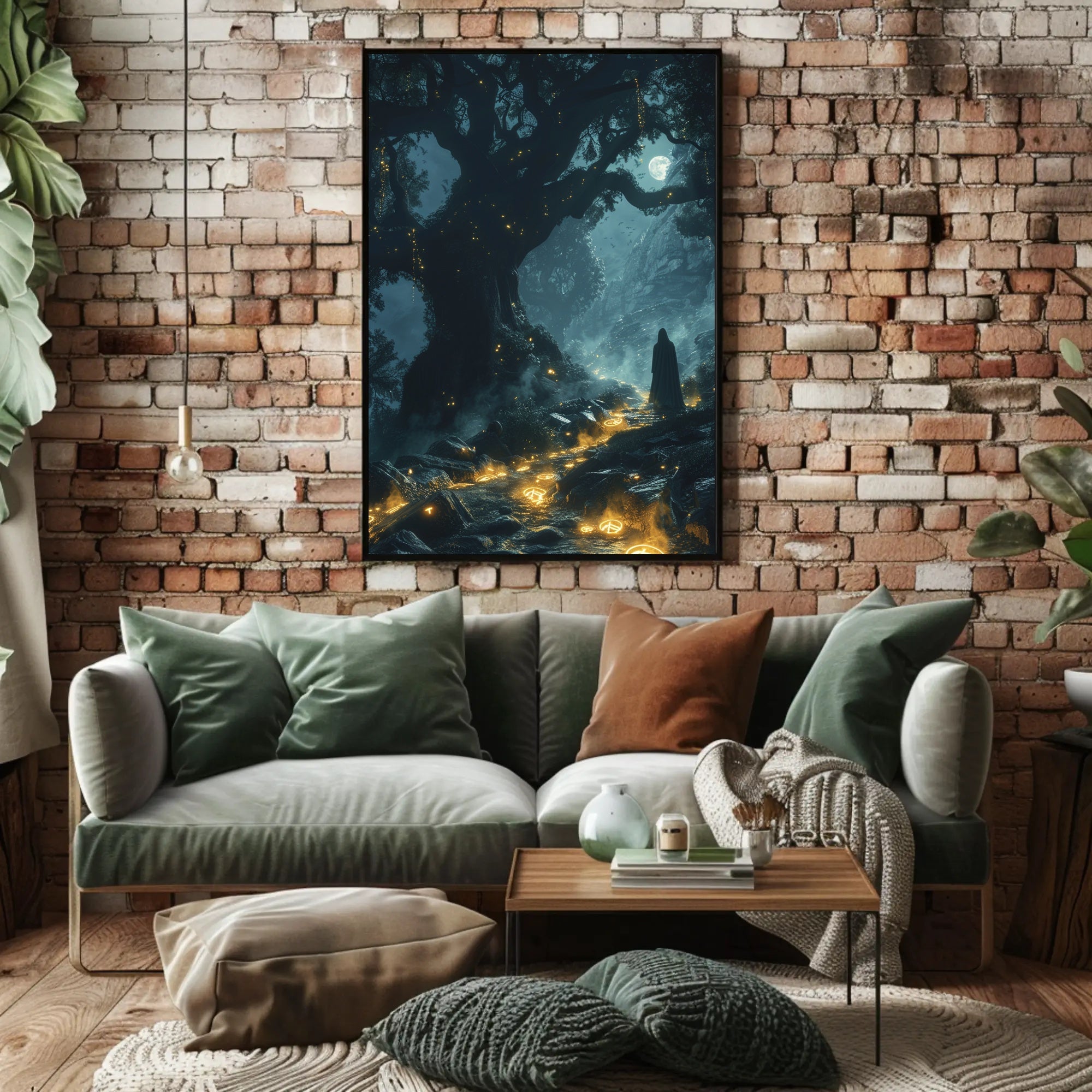 Enchanted Forest Pathway Wall Art Poster Print PosterGoat