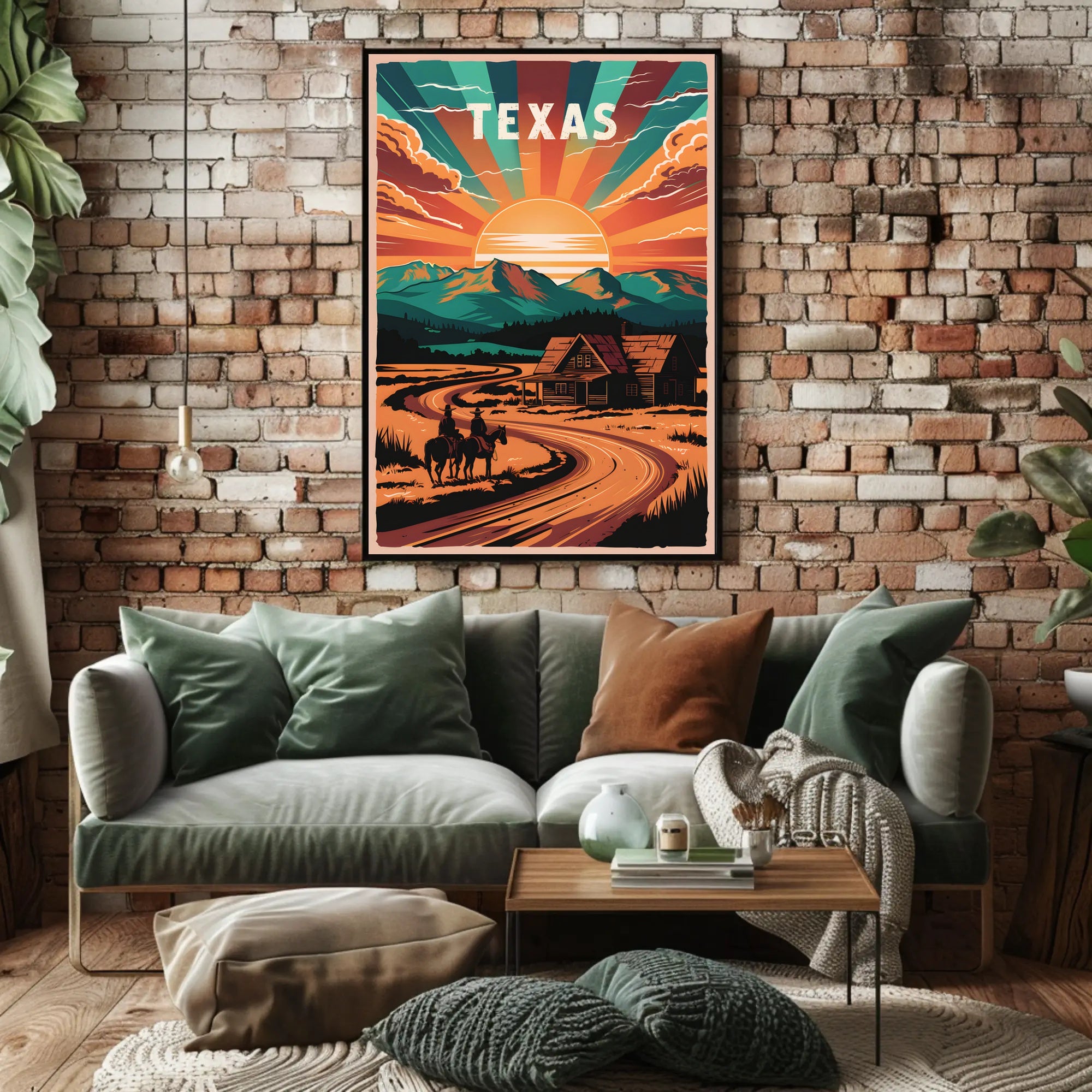 Texas Sunset Poster