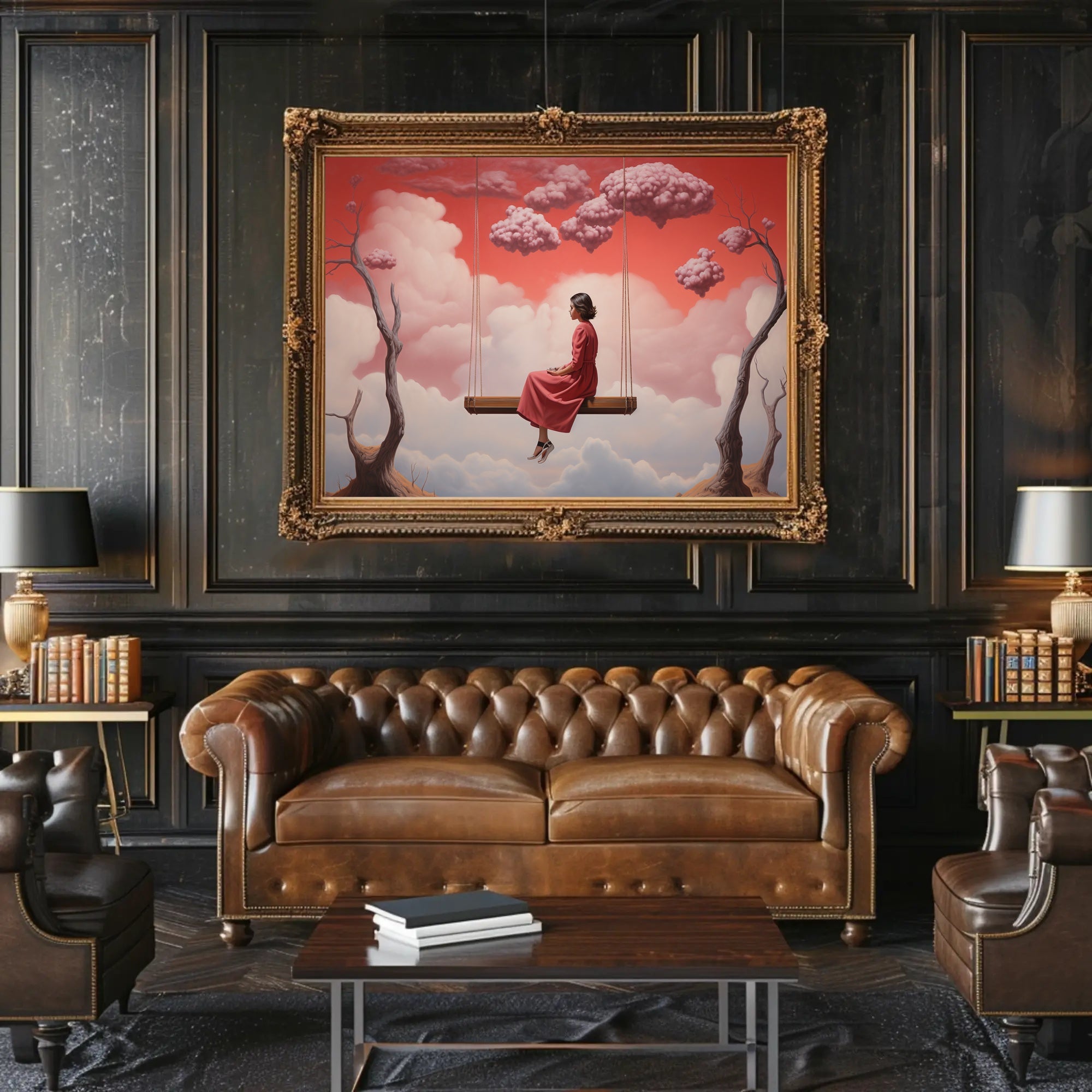 Surreal Swing in Dreamscape Fantasy or Mythology Poster