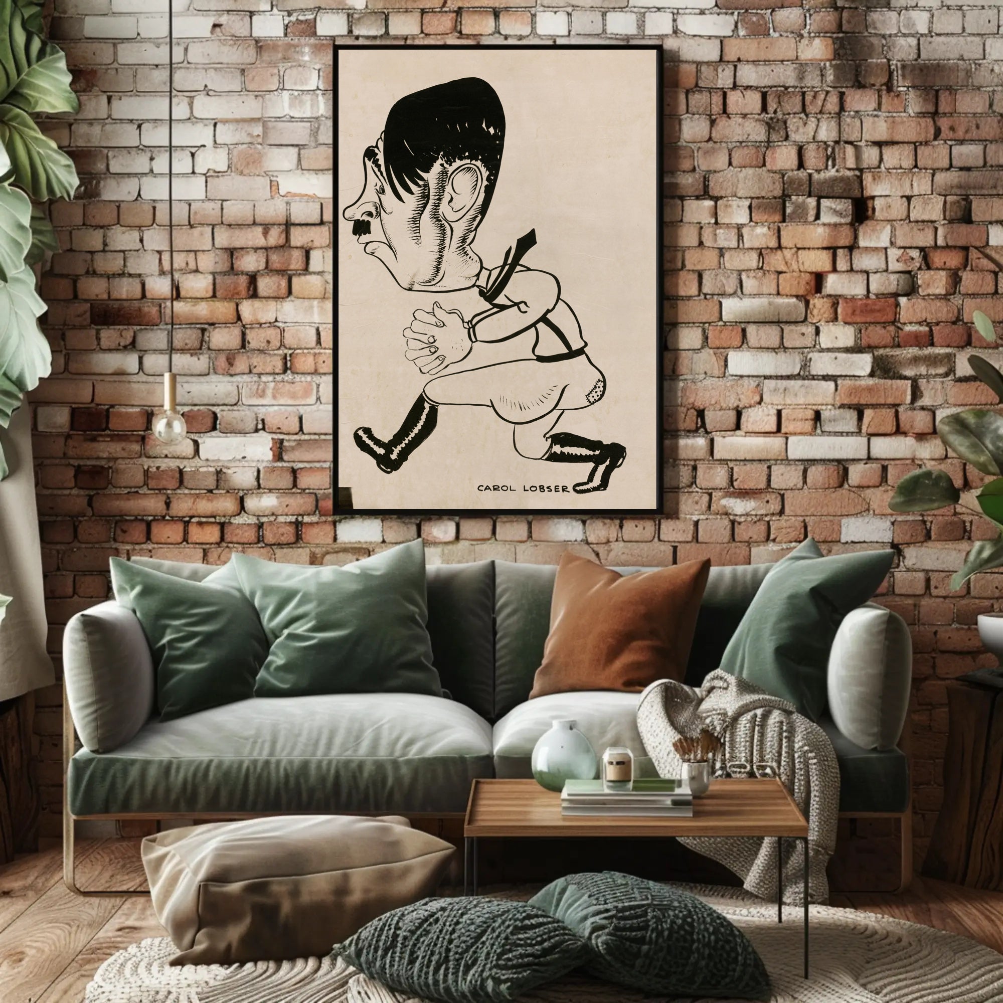 Caricature of a Historical Figure Poster PosterGoat