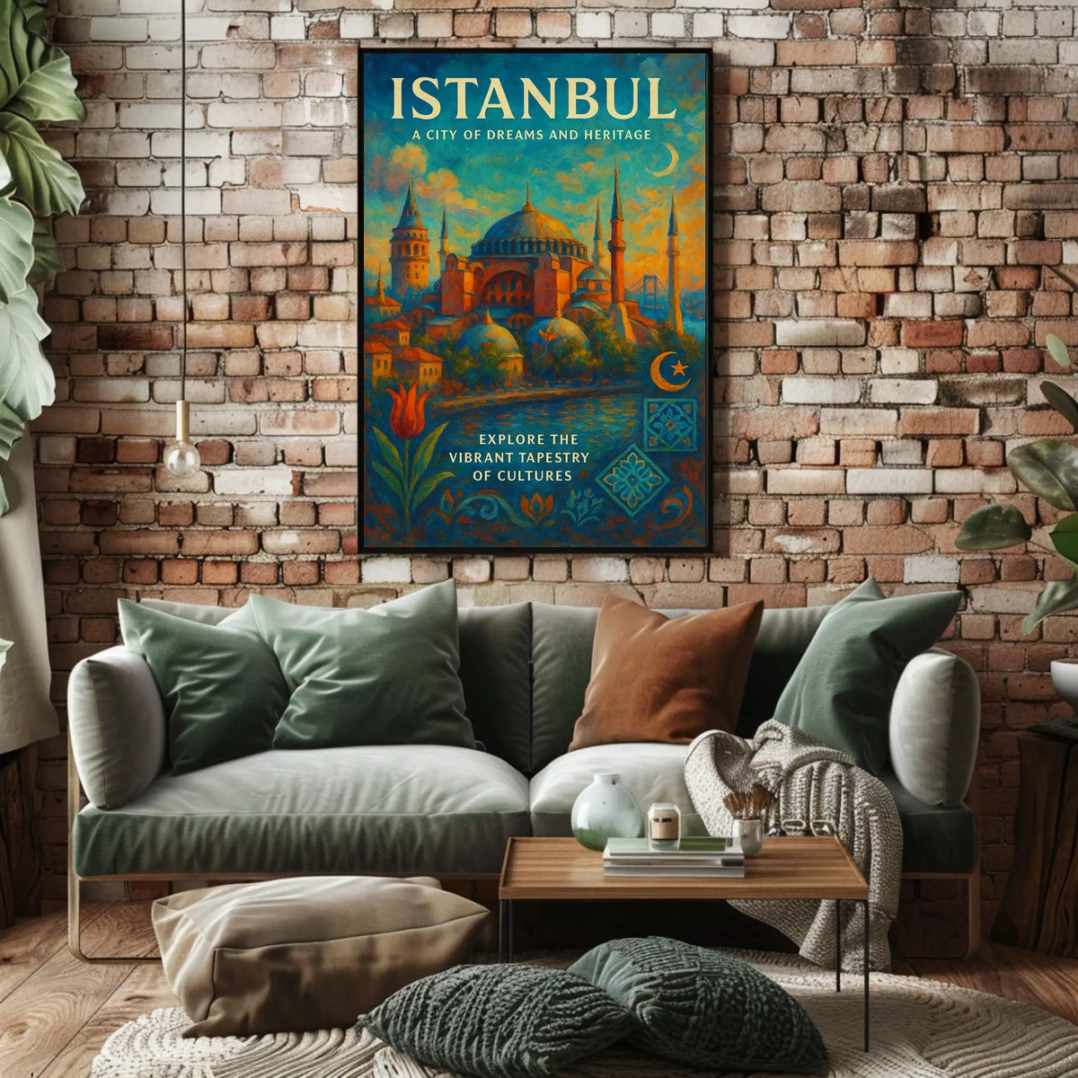 Istanbul City of Dreams Poster Wall Art for Home Decor
