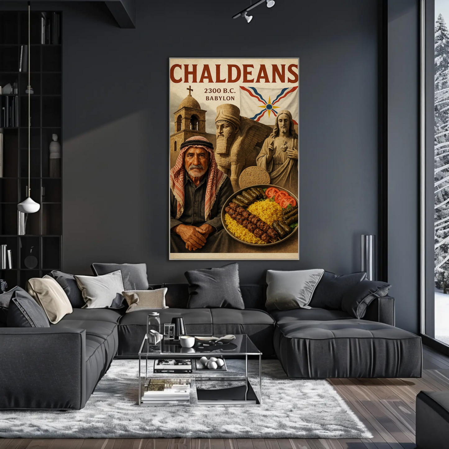 Chaldeans Babylon Culture Historic Food Travel Poster