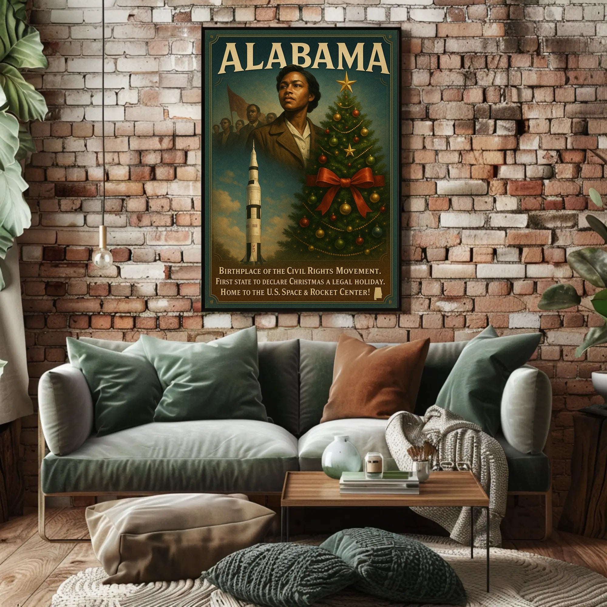 Alabama A Historical And Cultural Poster