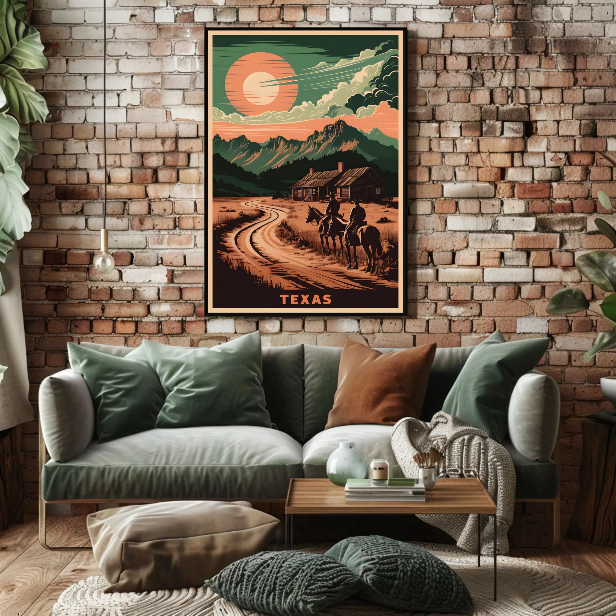 Texas Frontier Landscape Poster