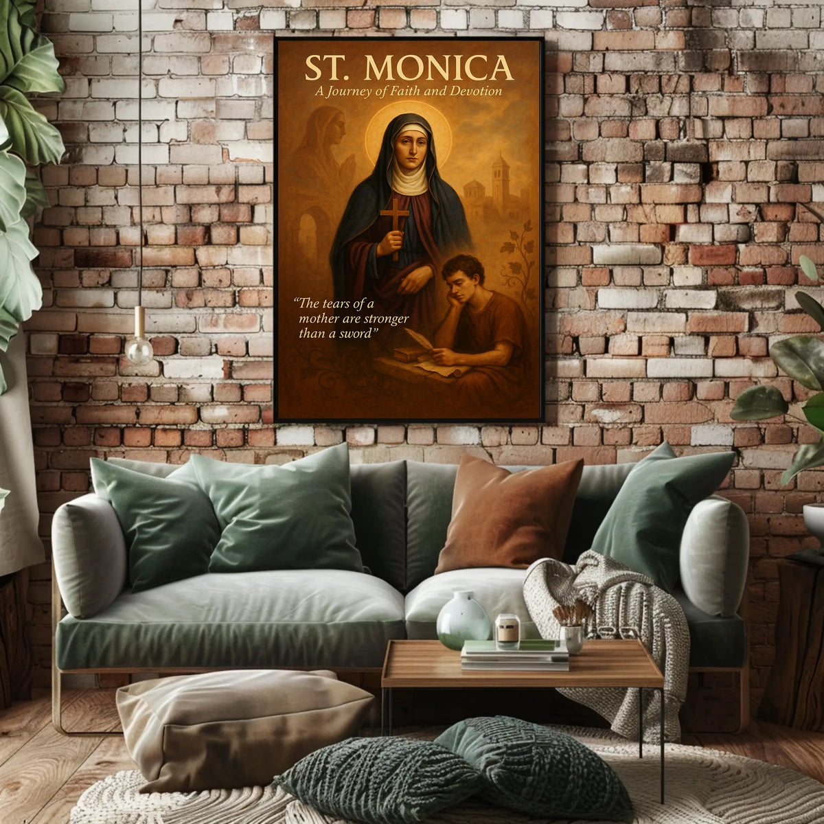 St. Monica A Journey of Faith and Devotion Poster