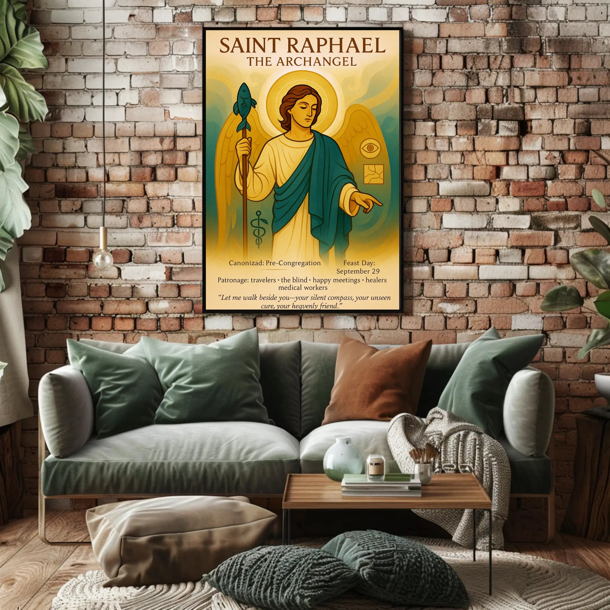Saint Raphael the Archangel Poster PosterGoat