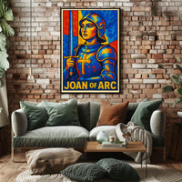 Joan Of Arc A Stained Glass Tribute Poster