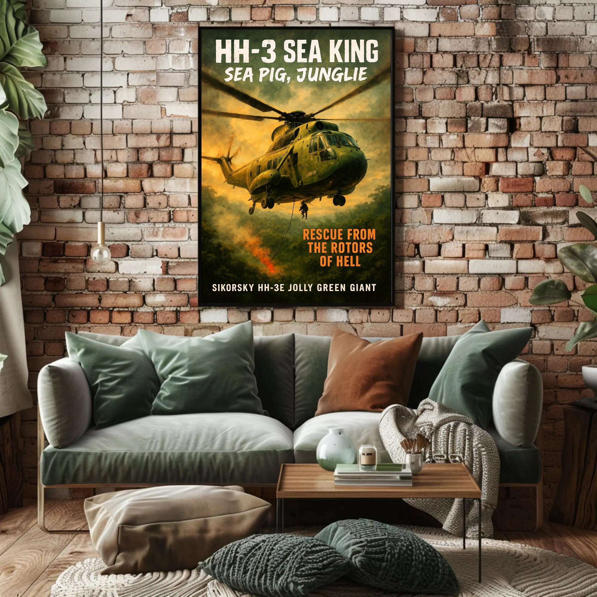 HH-3 Sea King Rescue from the Rotors of Hell Poster PosterGoat