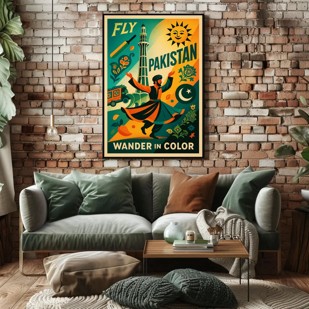 Wander In Color Pakistan's Cultural Expression Poster PosterGoat