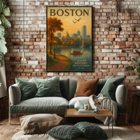 Boston Where History Meets the Harbor Poster