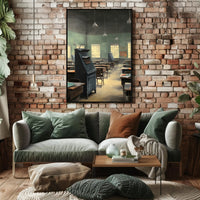 Vintage Classroom Scene Poster