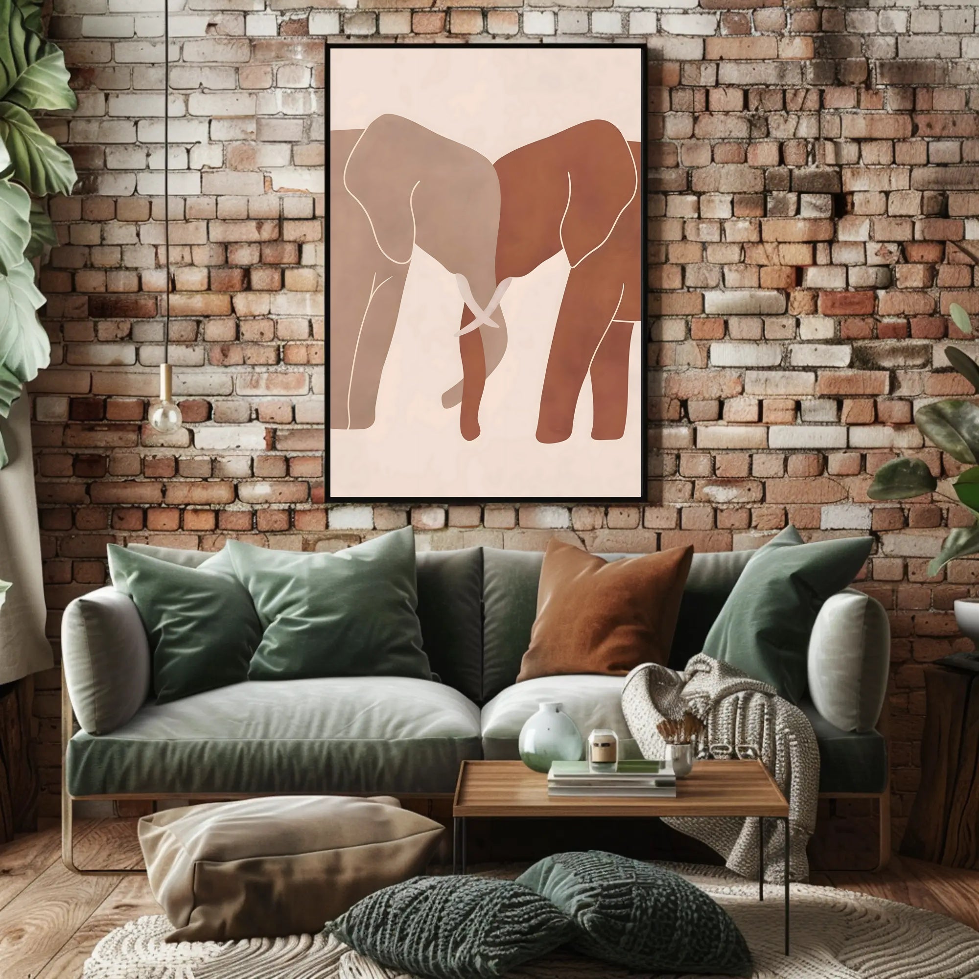 Elephants in Harmony Poster