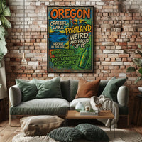 Oregon Highlights Poster