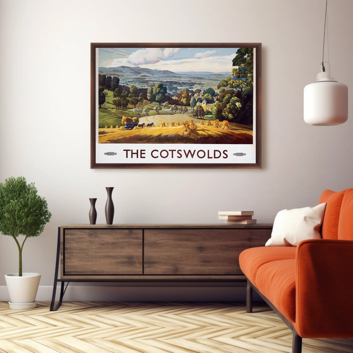 The Cotswolds - See Britain by Train Poster