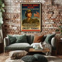Enlist in the Women's Army Corps Poster