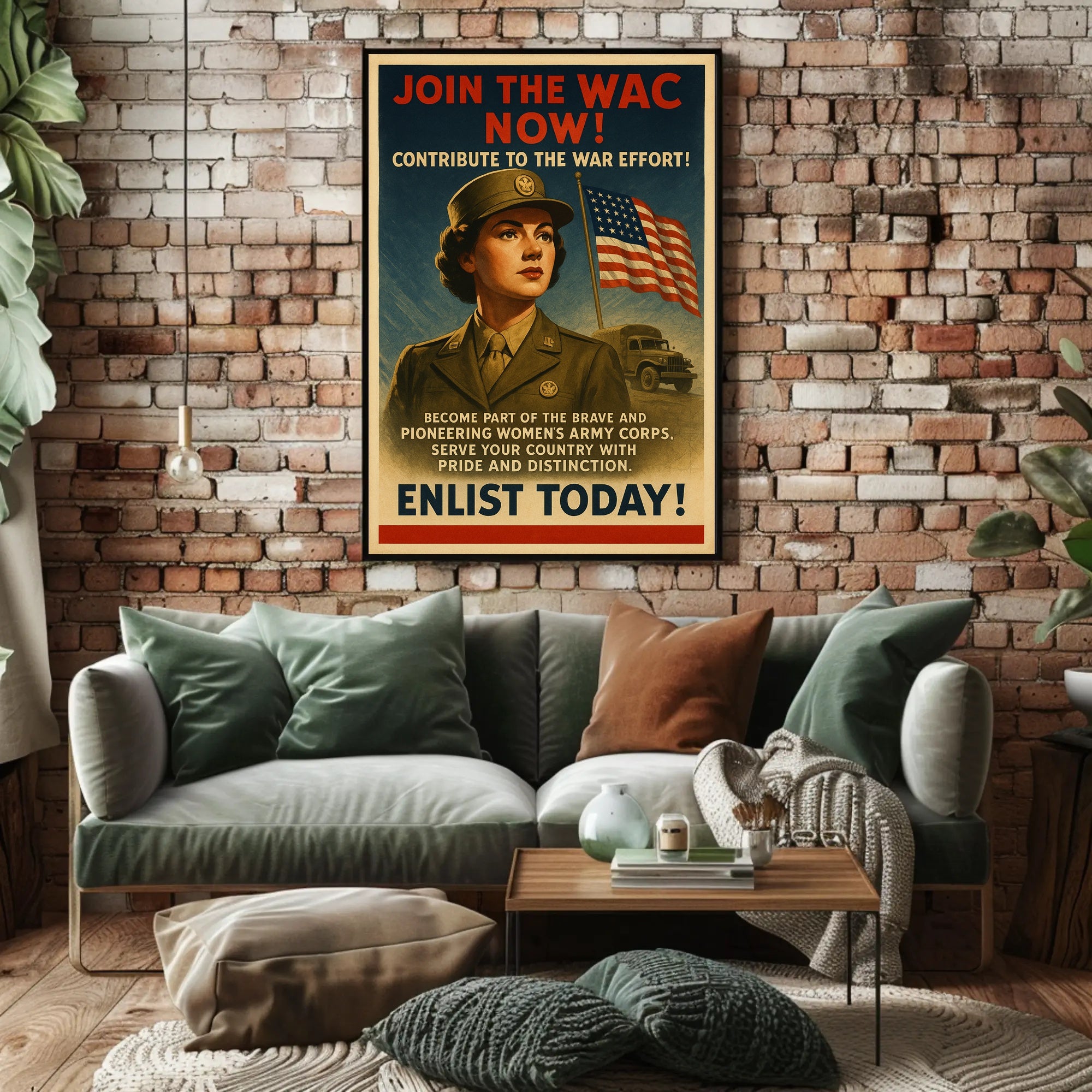Enlist in the Women's Army Corps Poster