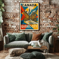 Abstract Art Deco Inspired Visual Poster