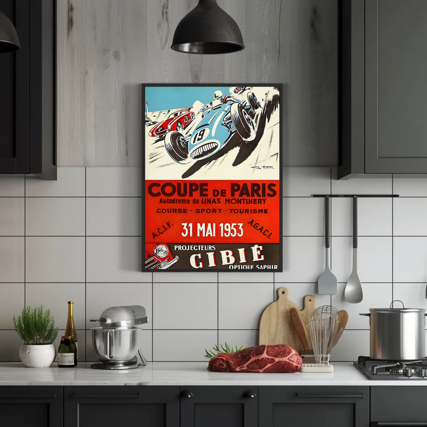 Coupe de Paris – 1953 Race Poster
