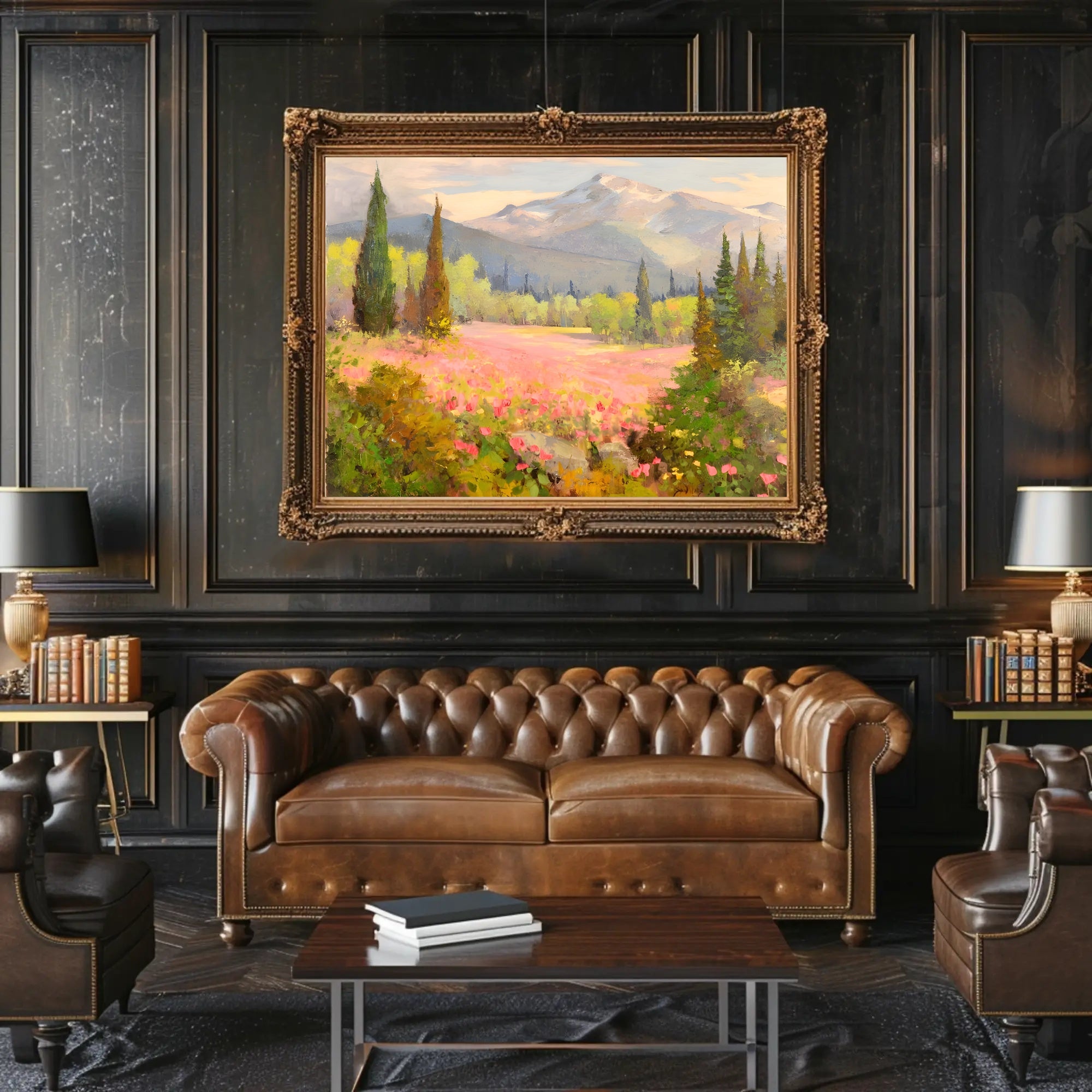 Serene Mountain Landscape Poster