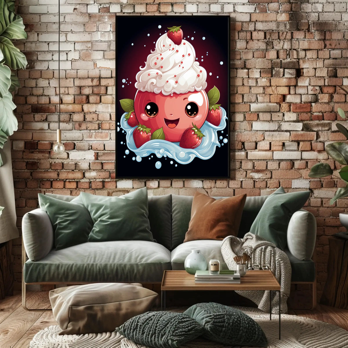 Sweet Delight Poster Whimsical Dreamscape Wall Art Print