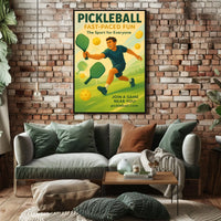 Pickleball Fast-Paced Fun Poster