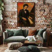 Piano Virtuoso in Realistic Brush Strokes - Artistic Poster