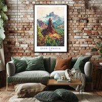 Scenic Landscapes of Gran Canaria Poster PosterGoat