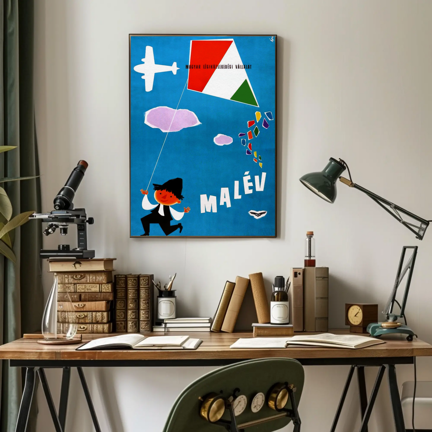 Hungarian Airlines Malev Poster
