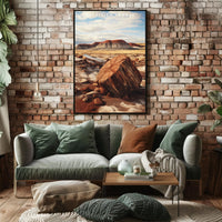Petrified Forest Travel Poster Vintage National Park