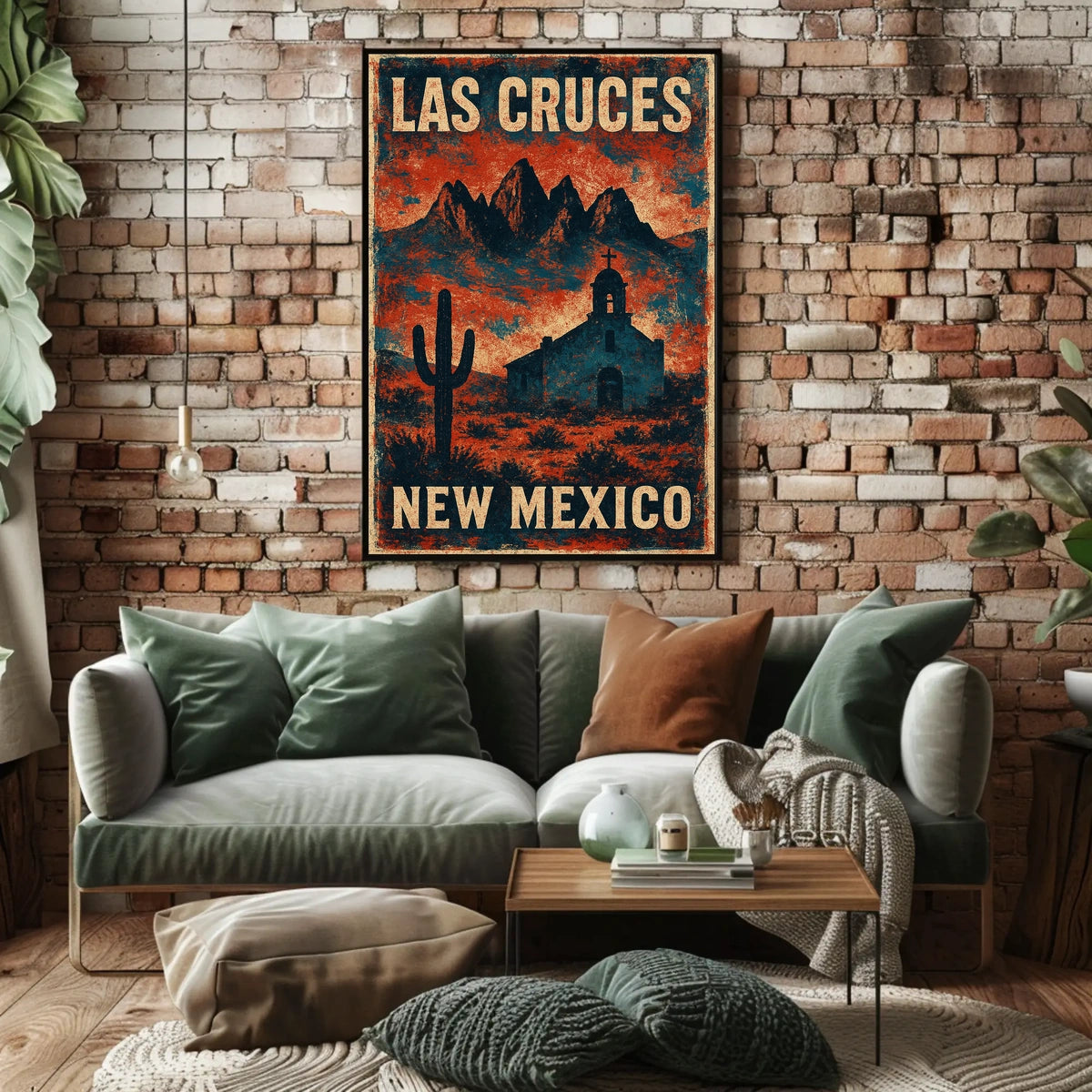 Vintage Las Cruces Travel Collector Poster