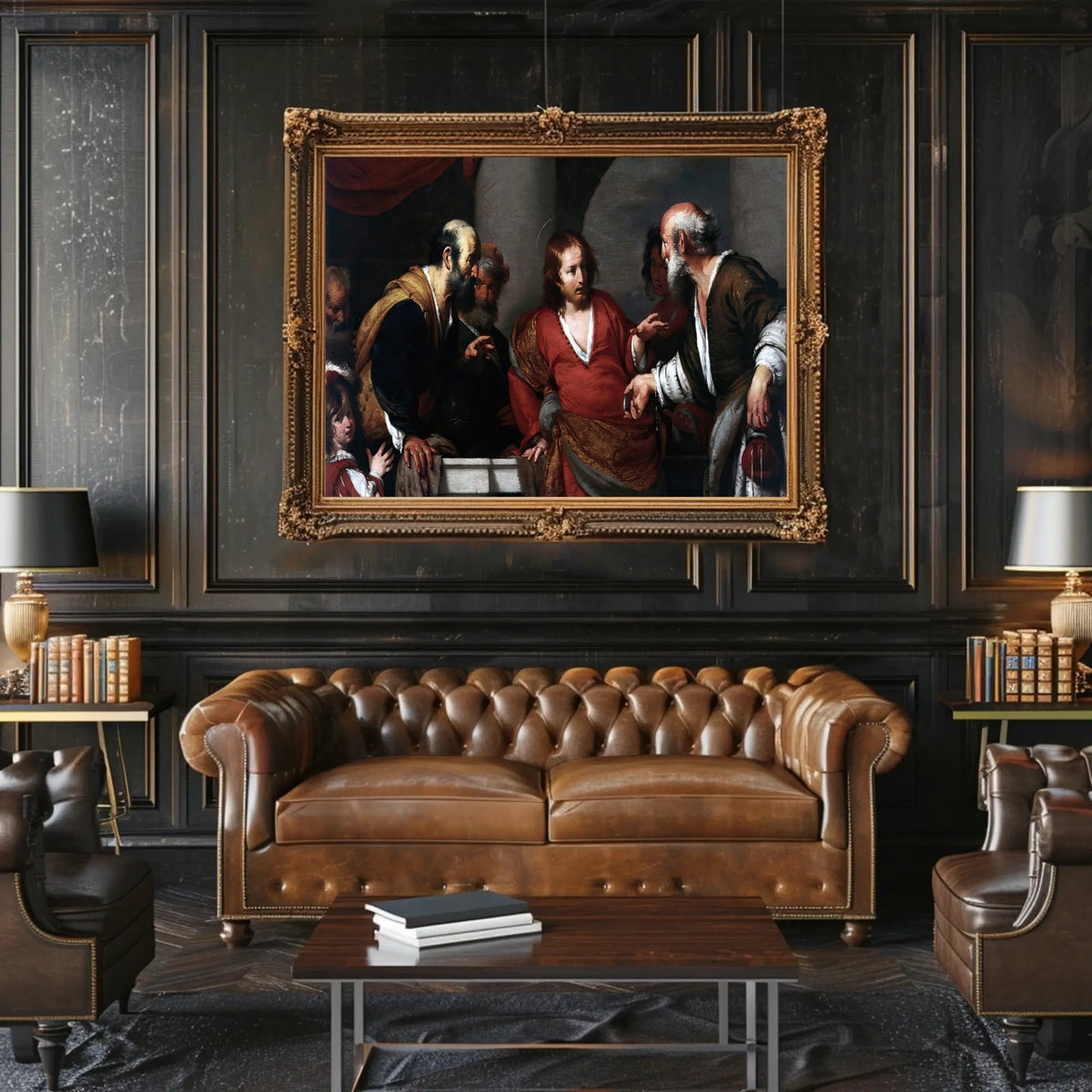 Baroque Masterpiece Scene Historical or Presidential Poster