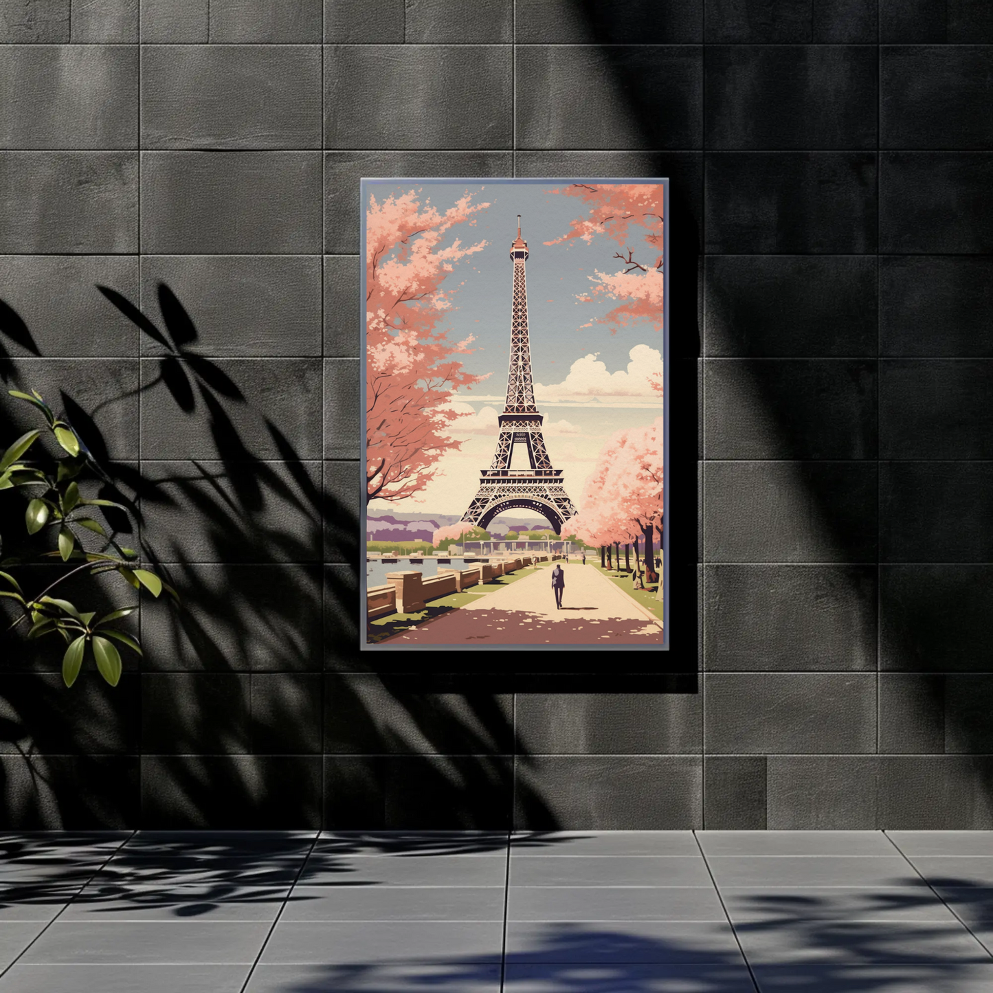 Paris – Eiffel Tower and Cherry Blossoms