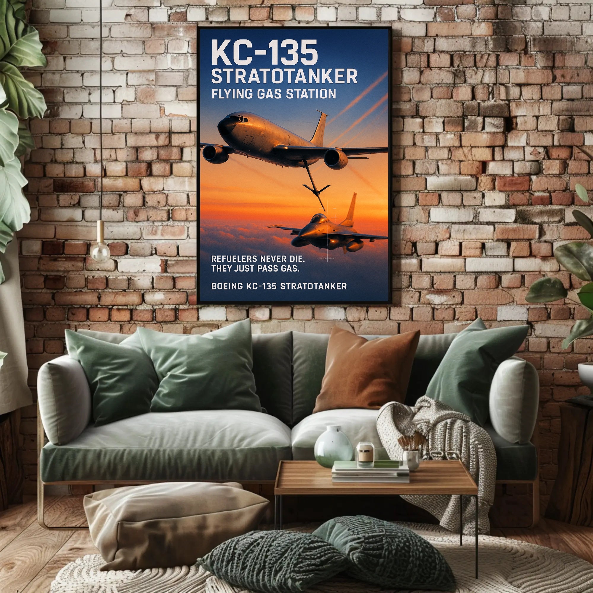 KC-135 Stratotanker Flying Gas Station Poster PosterGoat
