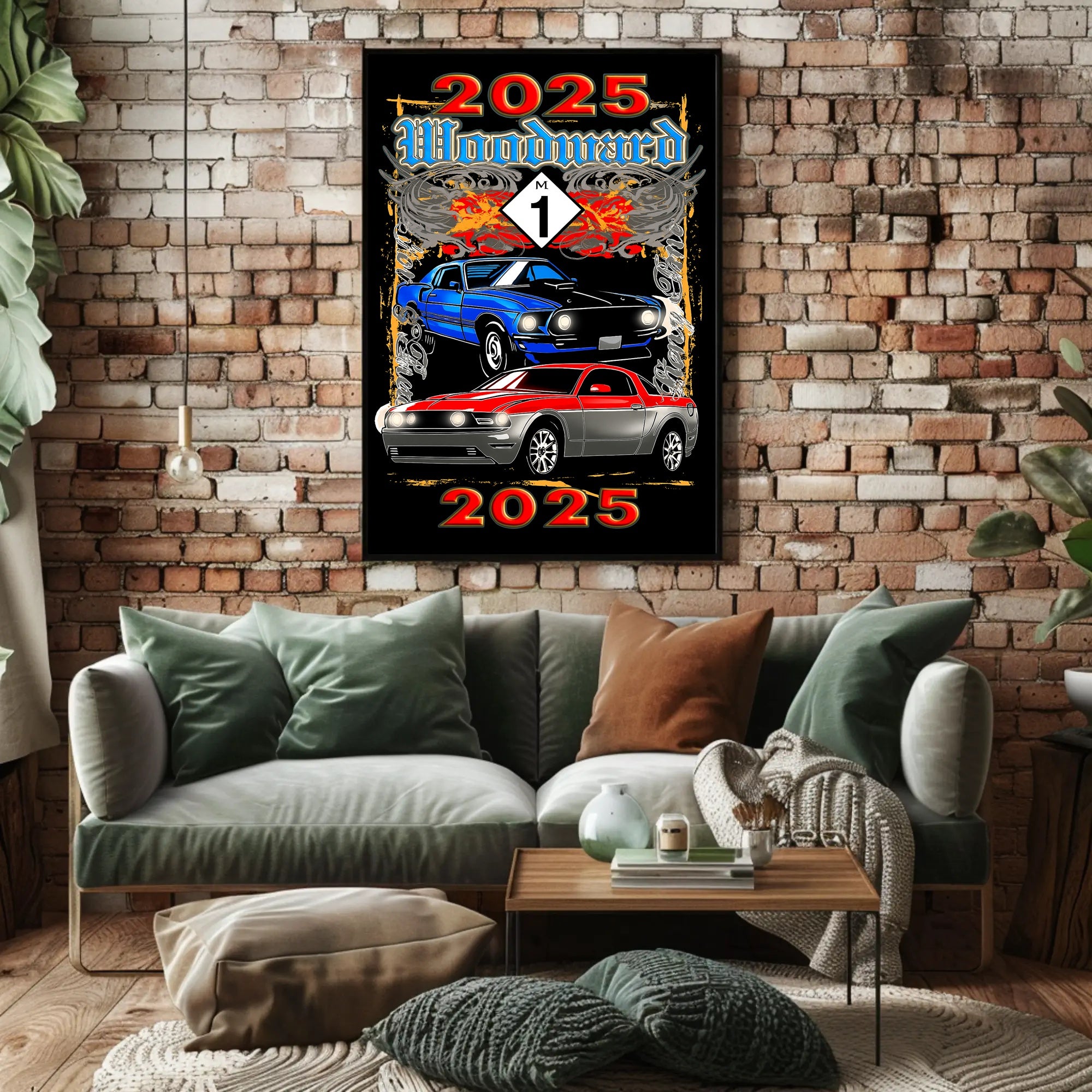 Woodward 2025 Car Show Poster