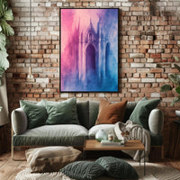 Gothic Dreamscape Watercolor Abstract Artistic Poster