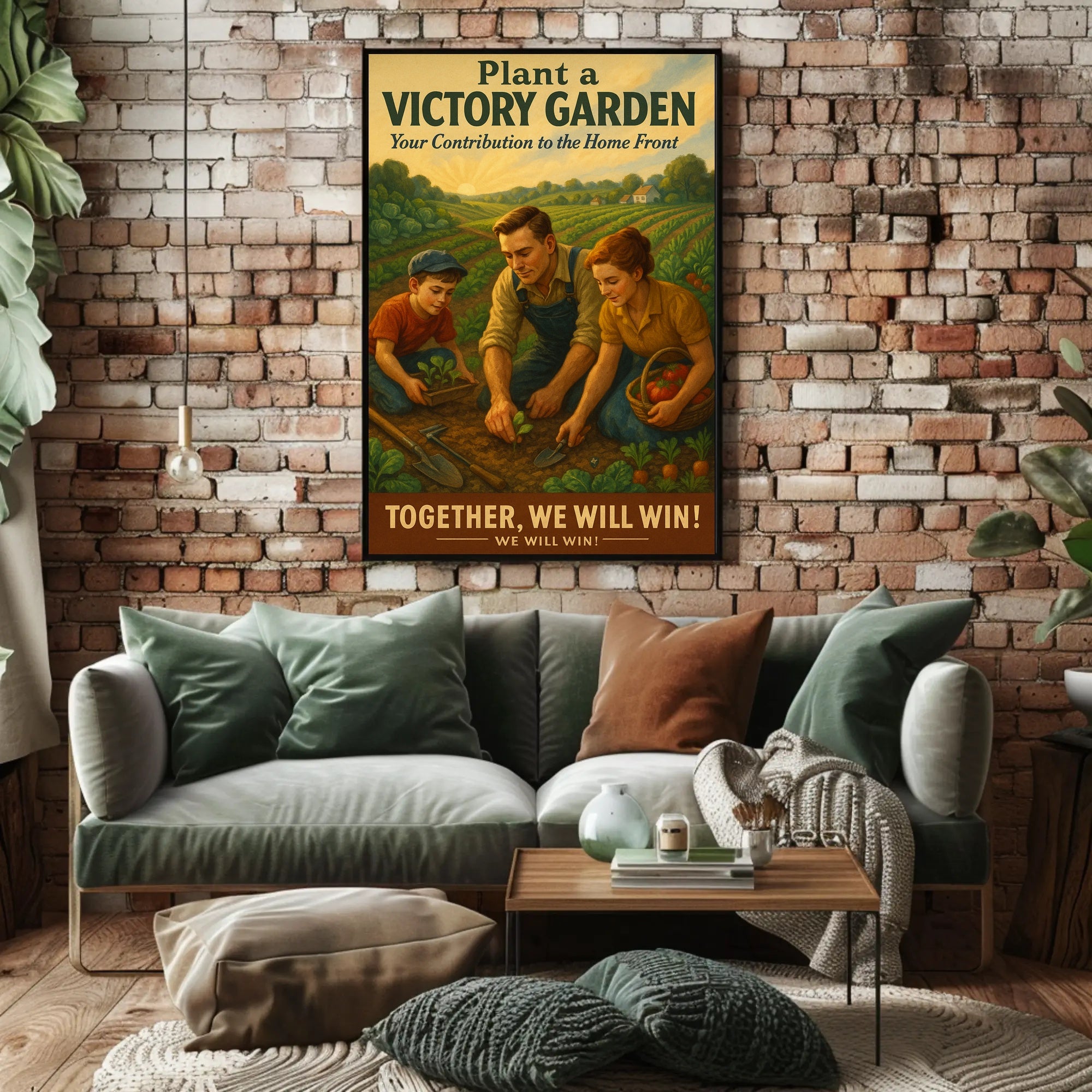 Victory Garden Propaganda Poster