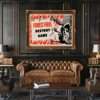 Forest Fire Warning Poster PosterGoat