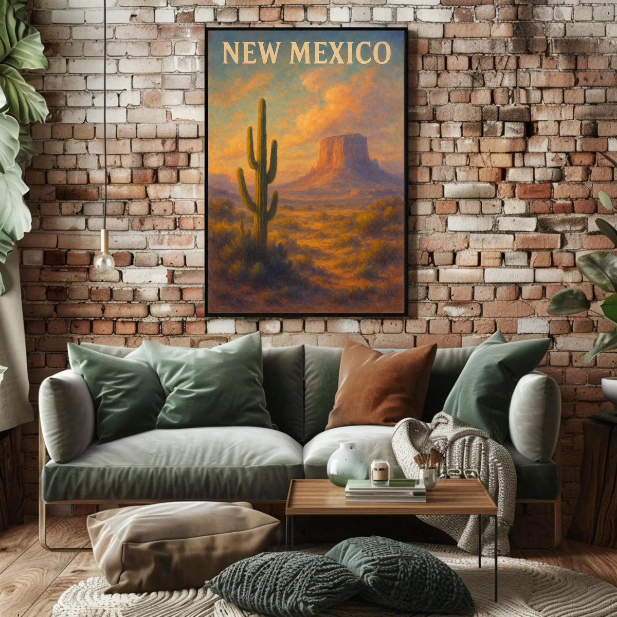 New Mexico Desert Landscape Poster